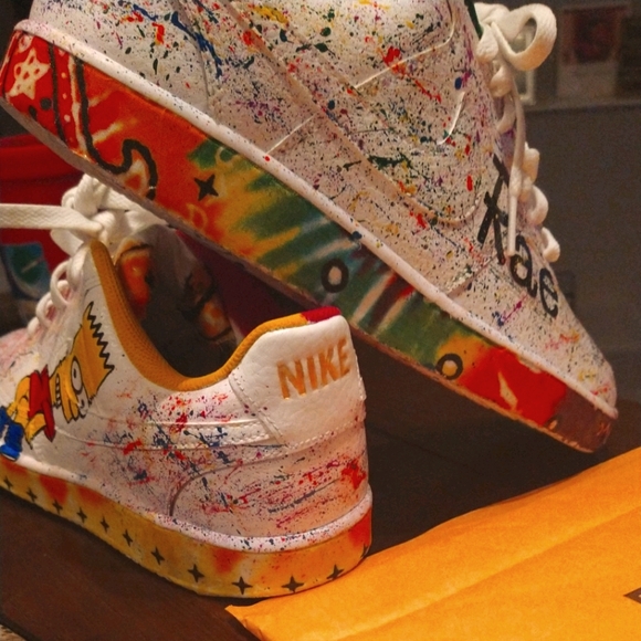 Shoes | Bart Simpson Air Force Ones 